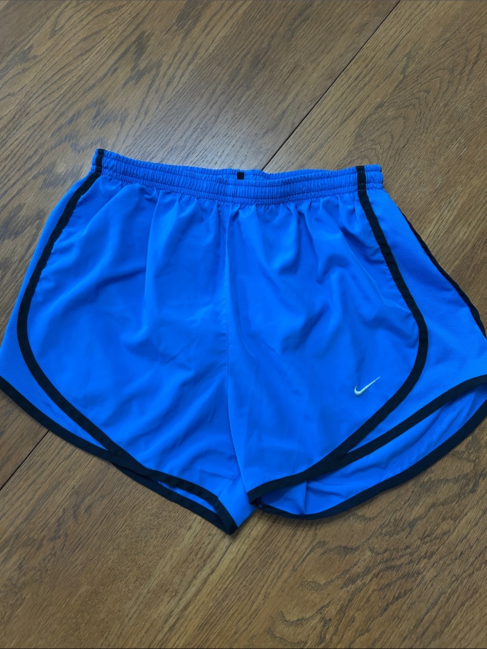 Nike Women's Blue Running Shorts with Contrast Trim Size Small
